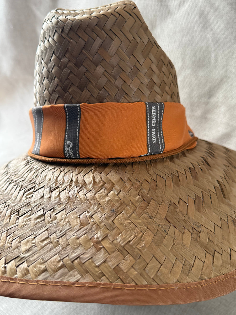 Hermes Le Panama Straw Hat (size 59) HERMES Straw Hat for Women 57 2022 TRINIDAD Logo Embroidered  main image 4