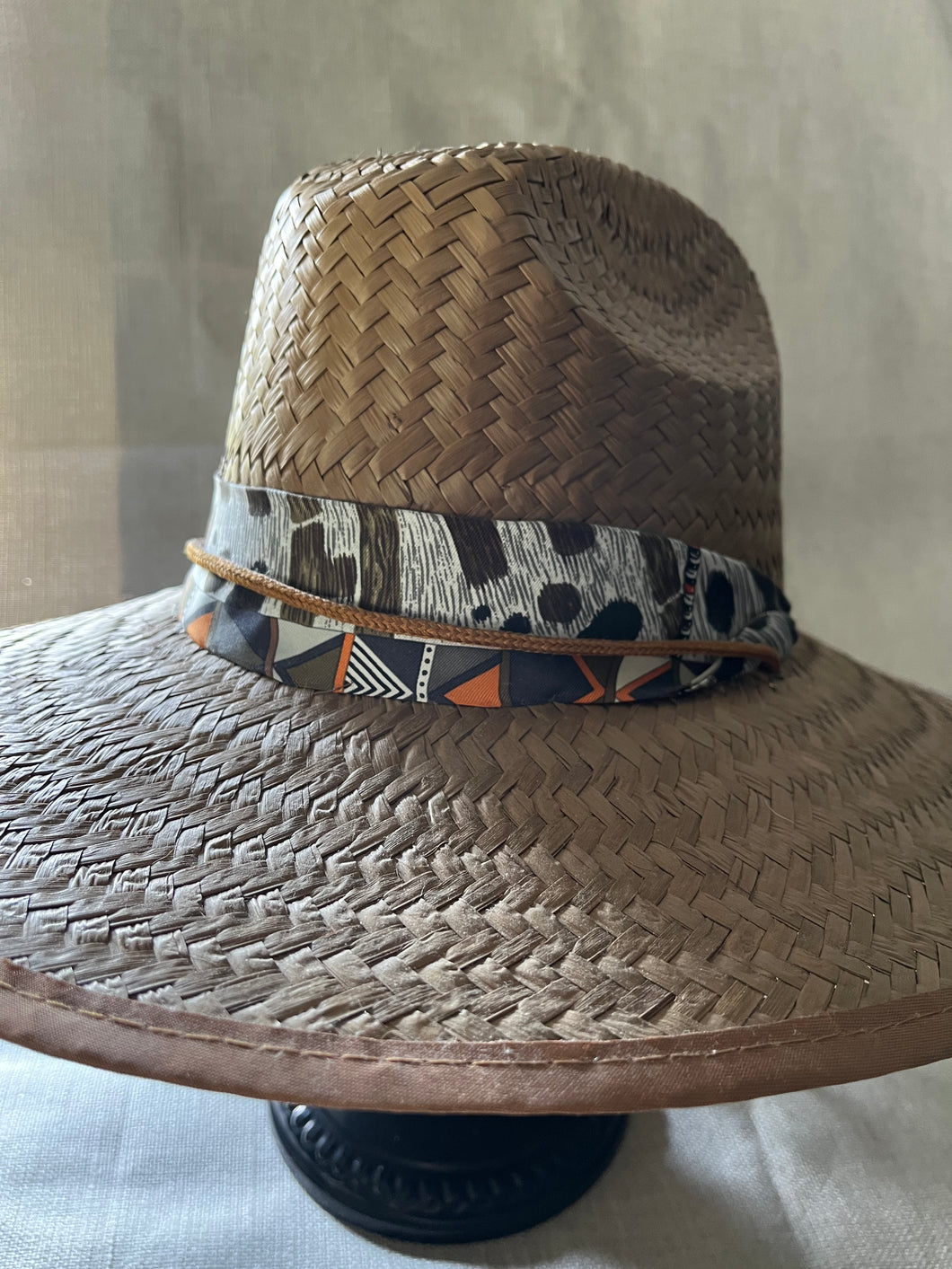 Lifeguard Hat with Hermès Scarf Band (LIF136)