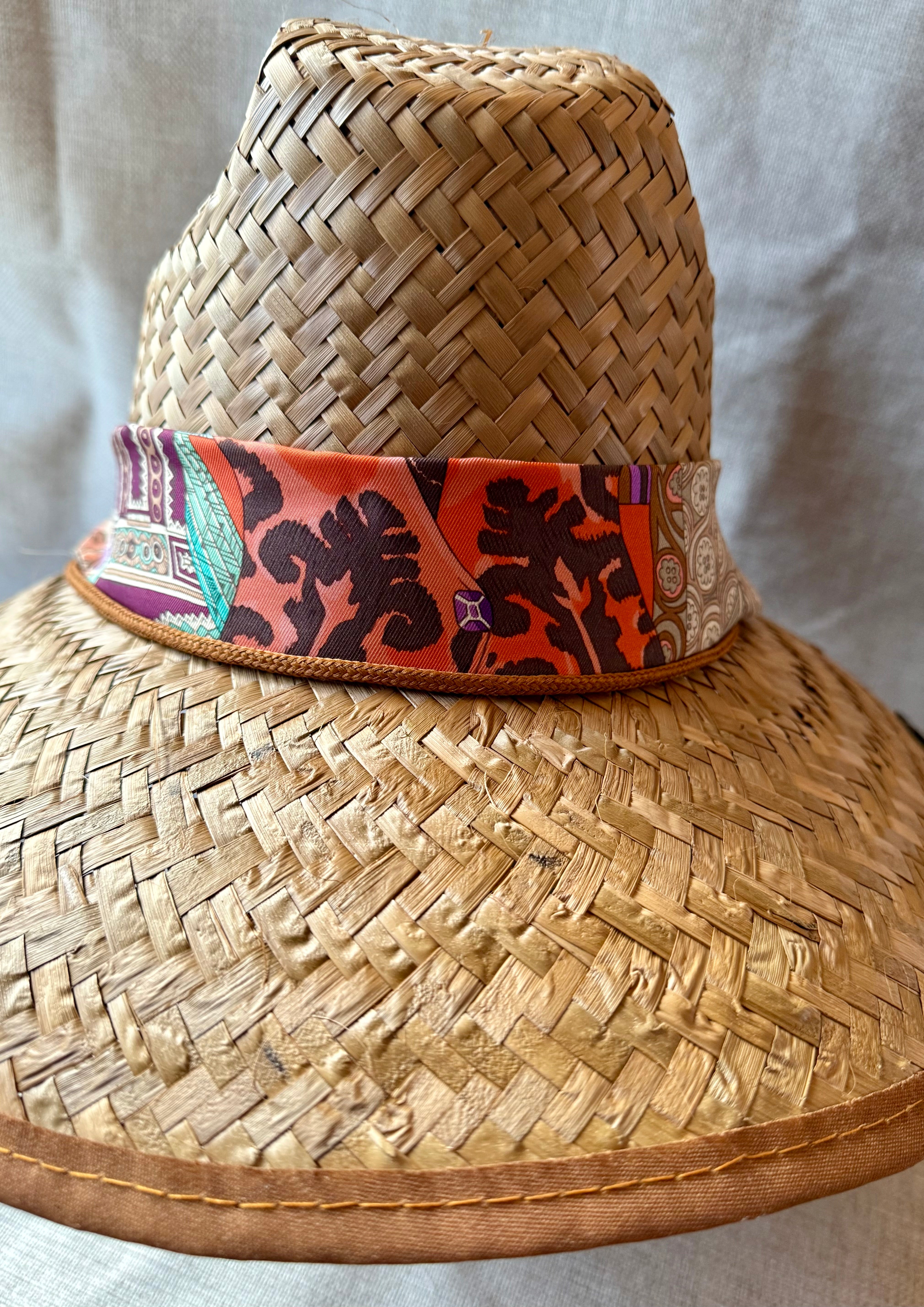 Lifeguard Hat with Hermès Scarf Band (LIF166) – Manastash  display picture 3