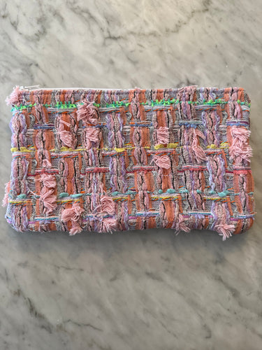 Chanel Tweed Double Sided Zippered Pouch (CDP115)