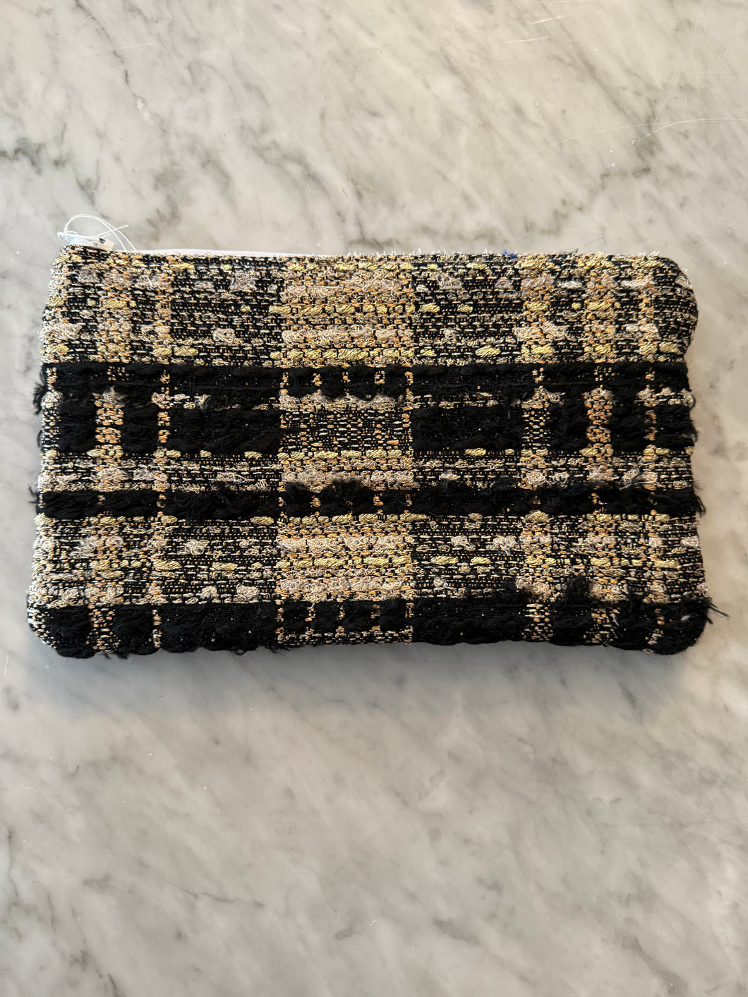 Chanel Tweed Double Sided Zippered Pouch (CDP116)