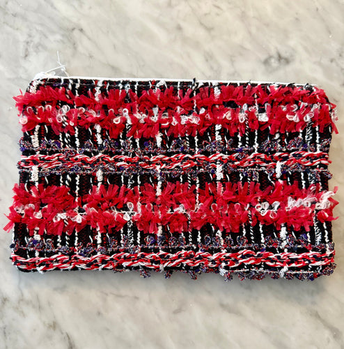 Chanel Tweed Zippered Pouch (CTP121)