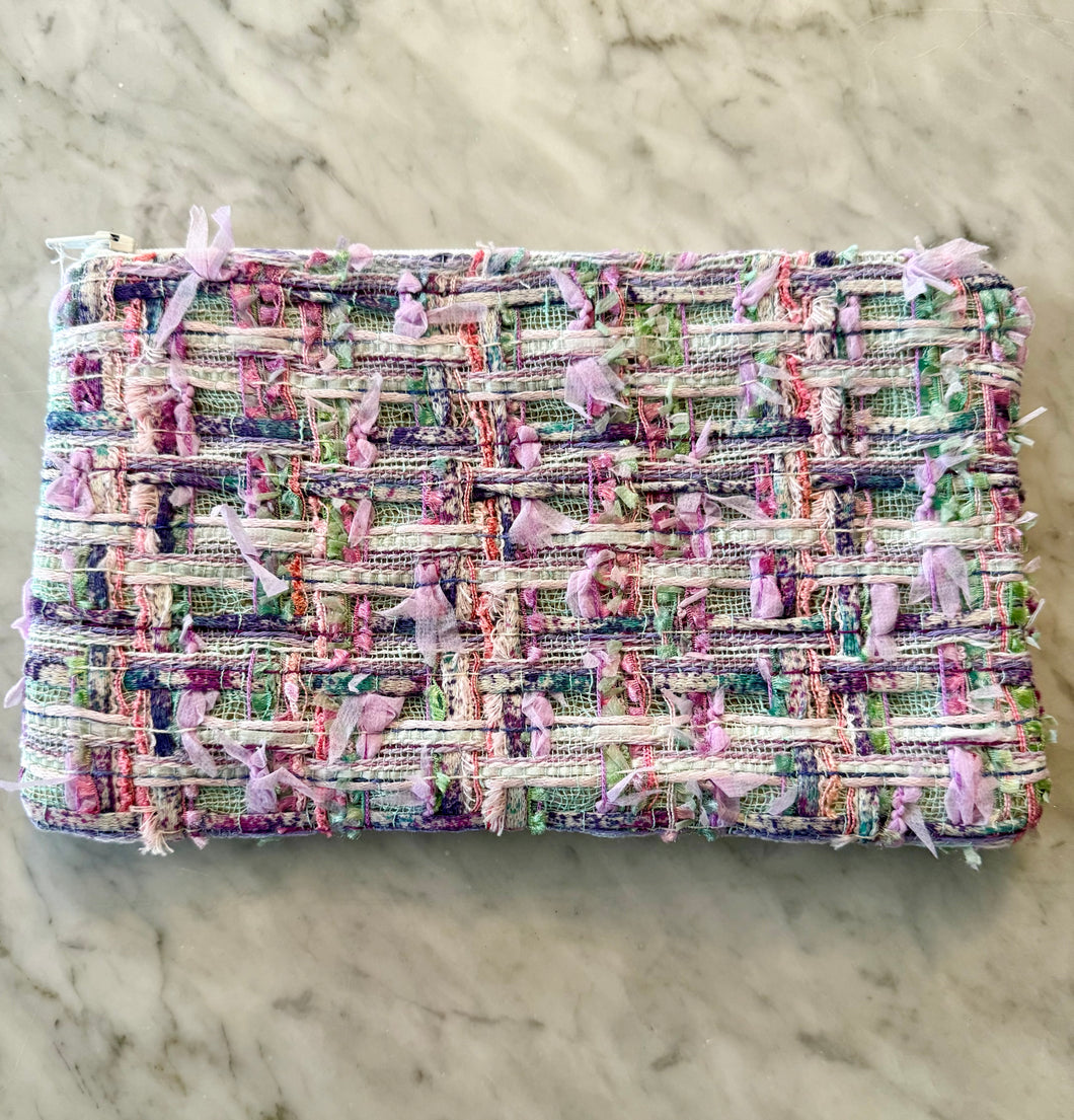 Chanel Tweed Zippered Pouch (CTP123)