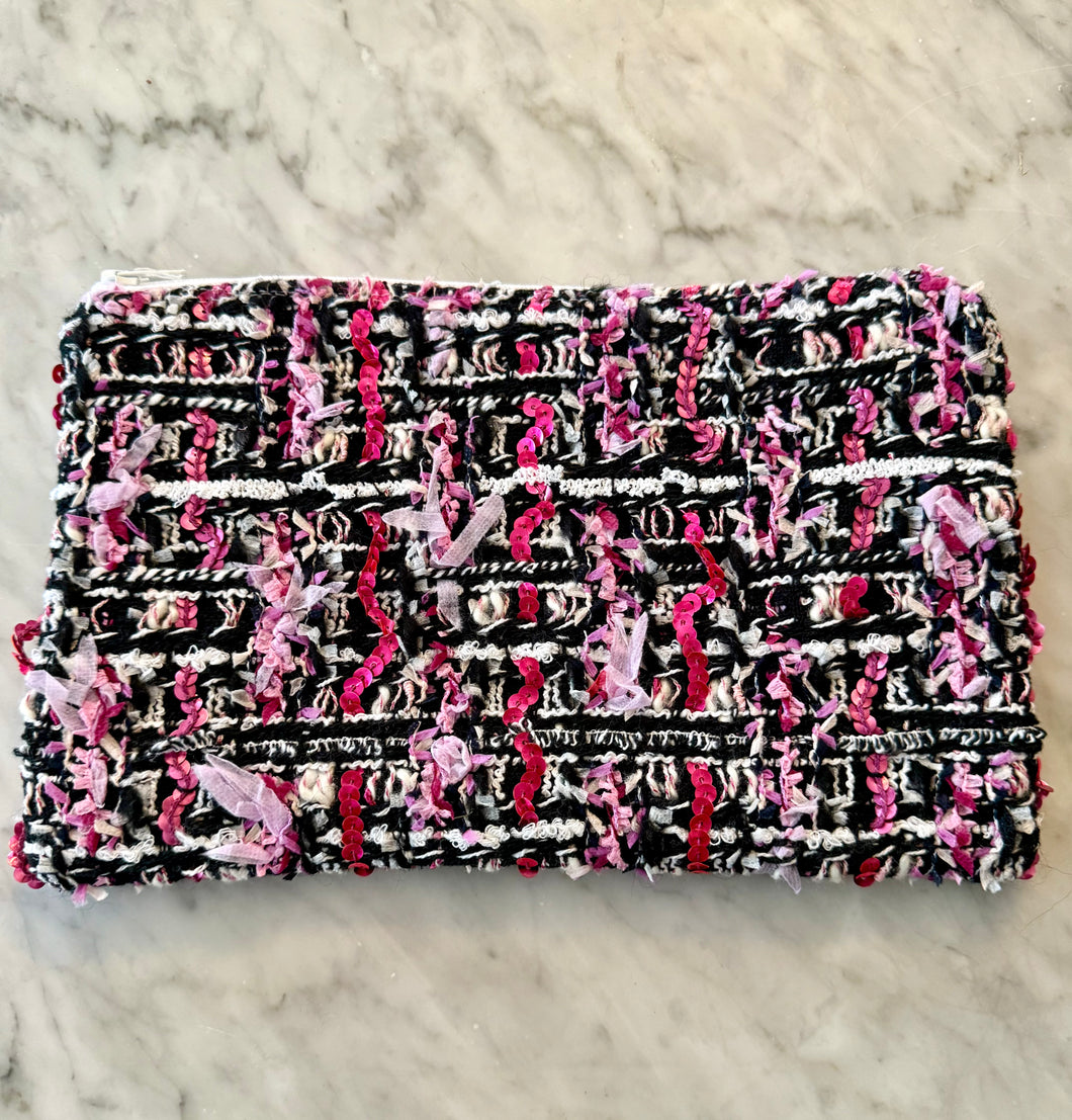 Chanel Tweed Zippered Pouch (CTP128)