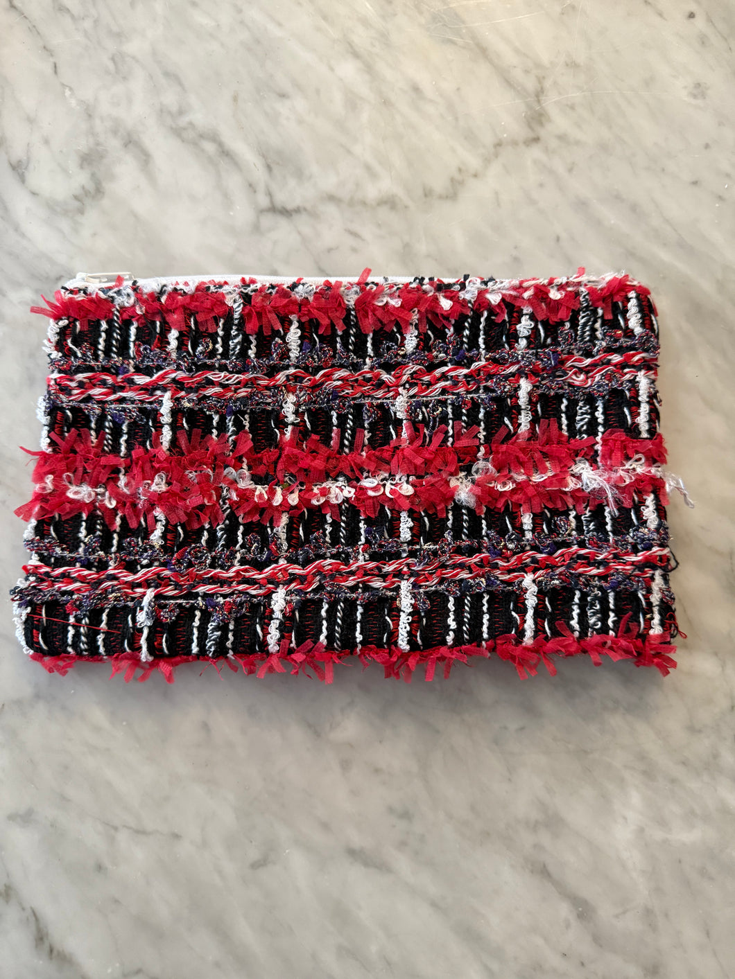 Chanel Tweed Zippered Pouch (CTP139)