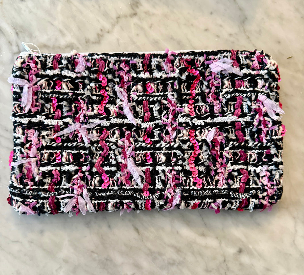 Chanel Tweed Zippered Pouch (CTP142)