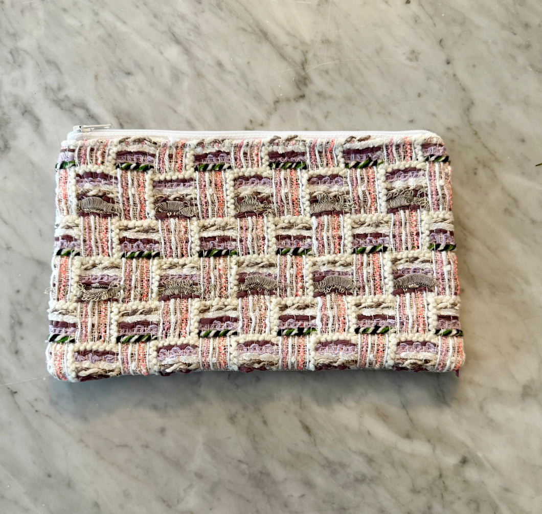 Chanel Tweed Zippered Pouch (CTP146)