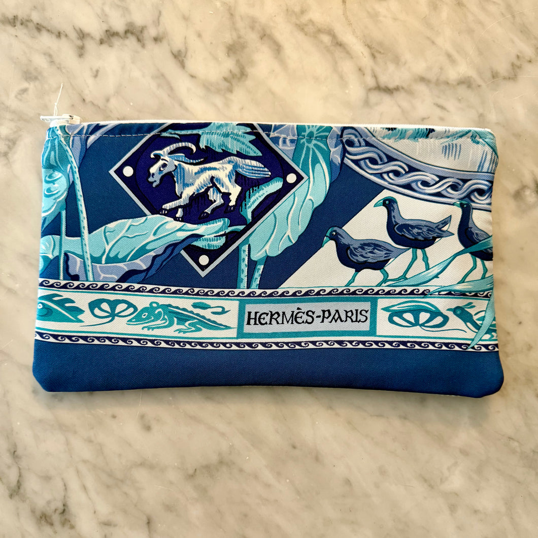 Hermès Scarf Zippered Pouch (ZPH712)