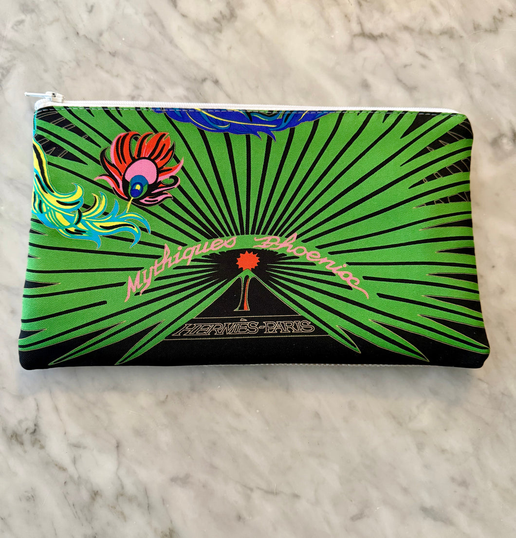 Hermès Scarf Zippered Pouch (ZPH708)