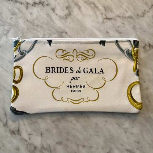 Hermès Scarf Zippered Pouch (ZPH704)