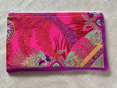 Hermès Scarf Zippered Pouch (ZPH598)