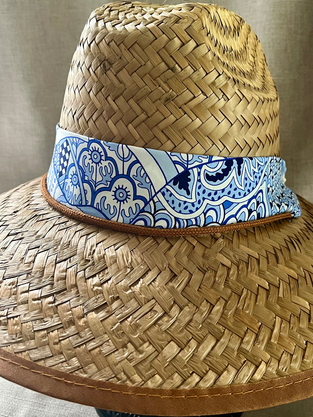 Lifeguard Hat with Hermès Scarf Band (LIF164)