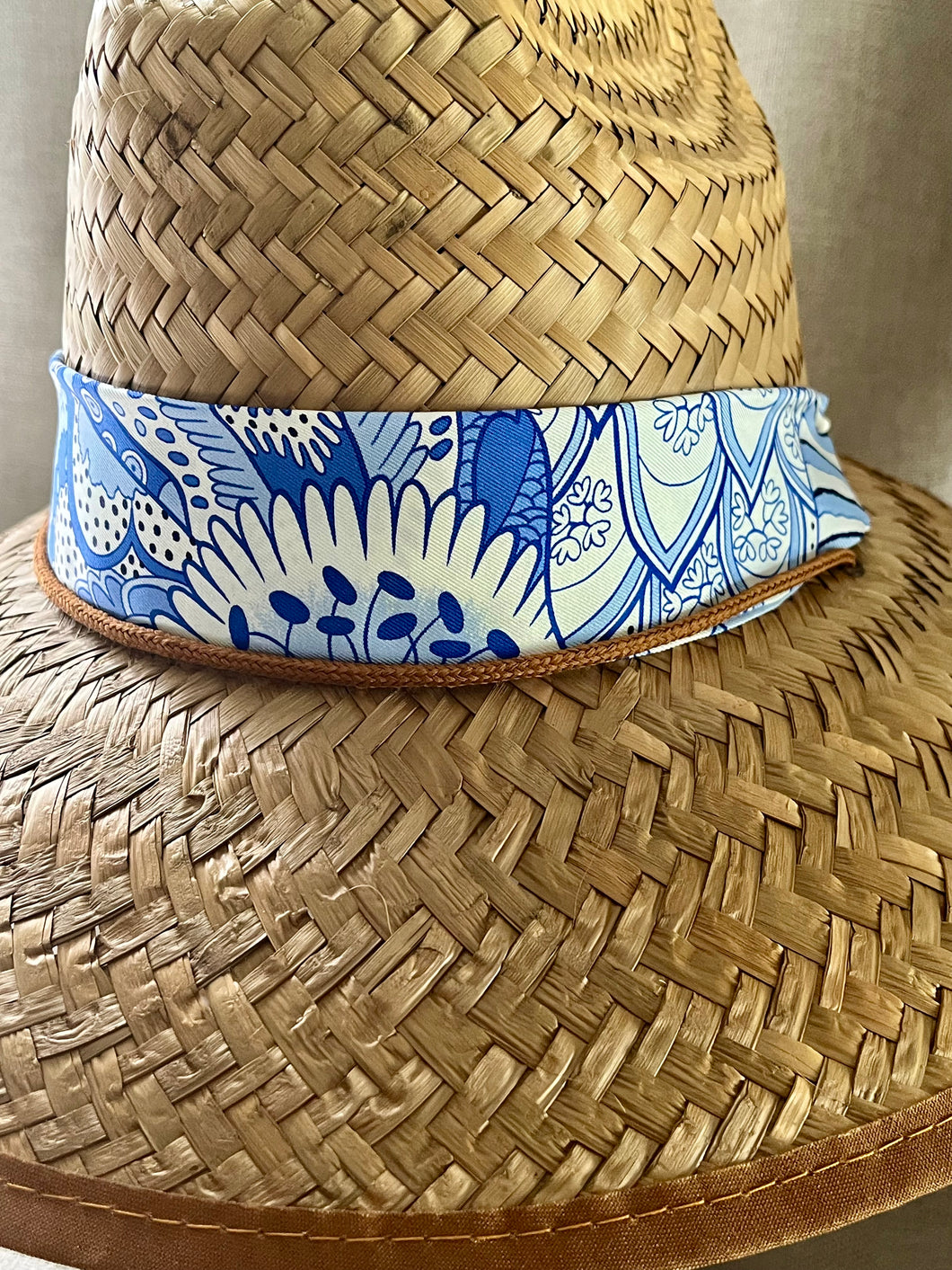 Lifeguard Hat with Hermès Scarf Band (LIF162)