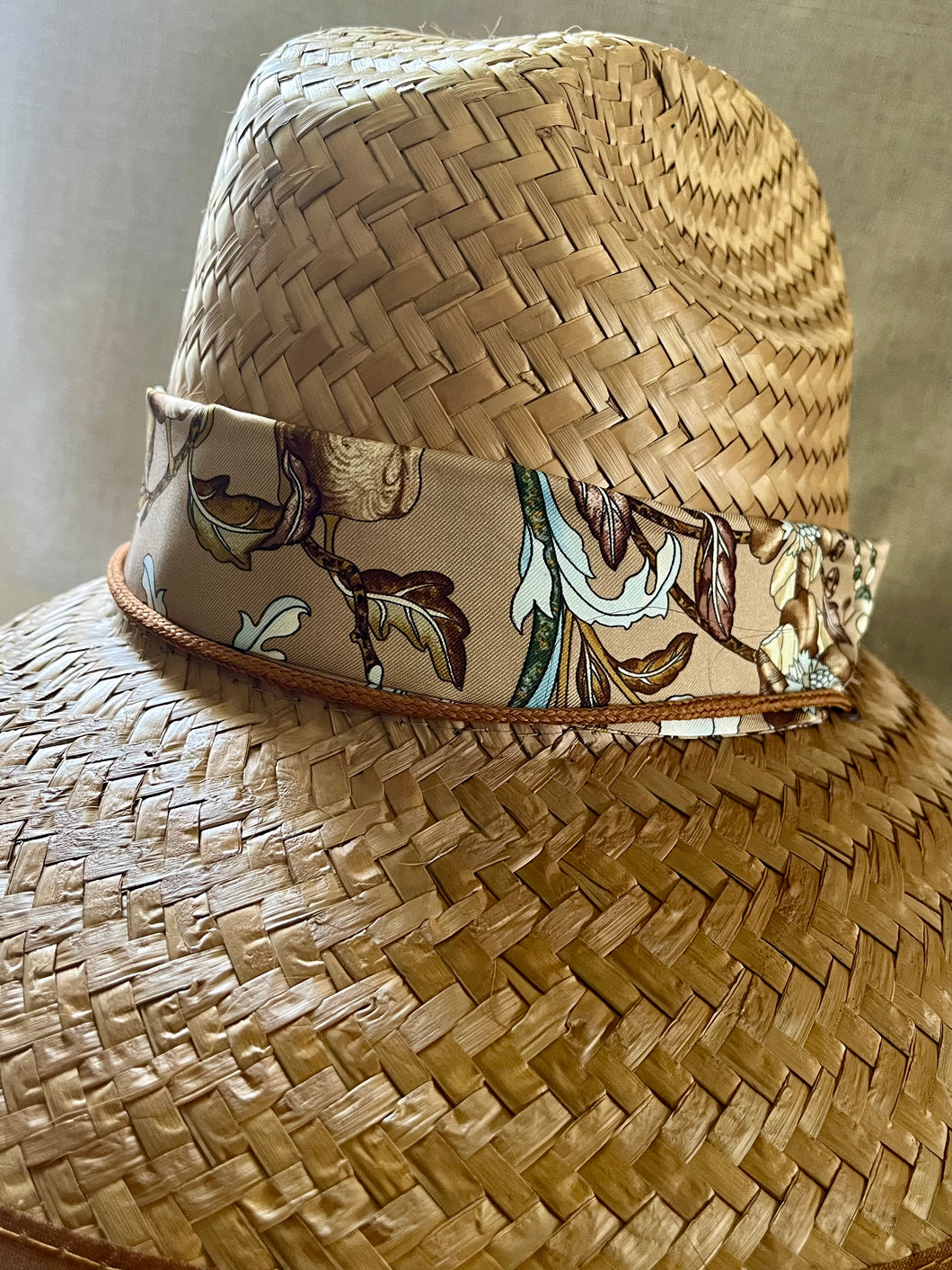 Lifeguard Hat with Hermès Scarf Band (LIF171)