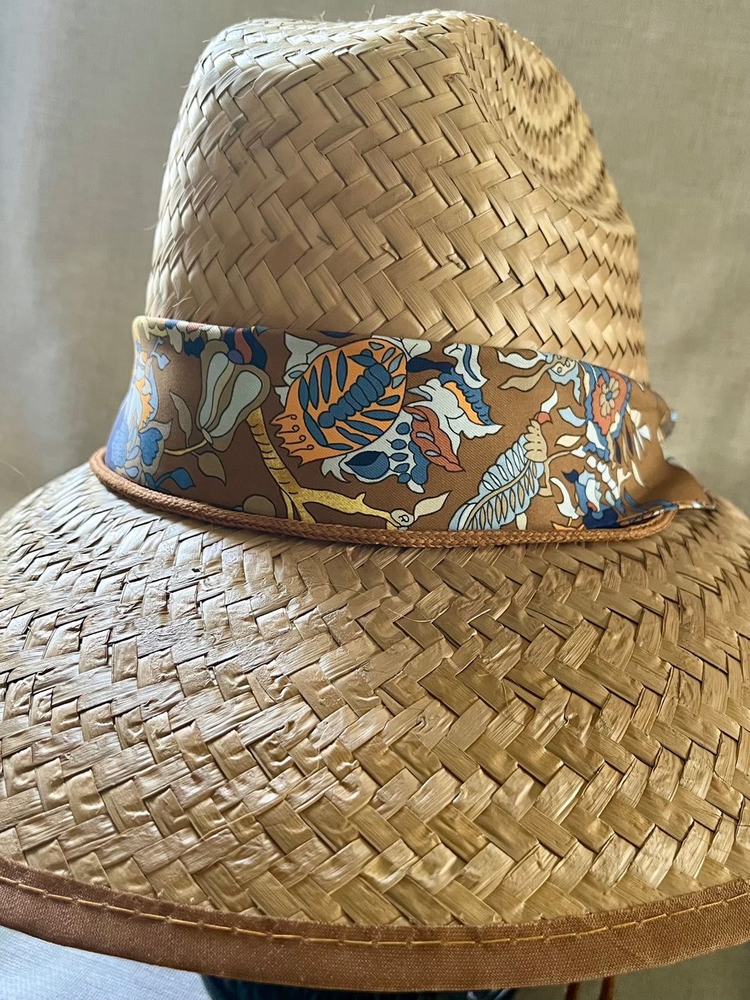 Lifeguard Hat with Hermès Scarf Band (LIF173)